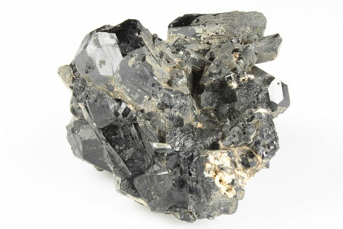 Black Tourmaline (Schorl) Crystal Cluster - Mexico #190530